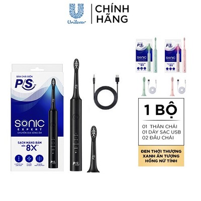 [PC Gift] Bàn Chải Điện P/S Sonic Expert Chuyên Gia Sóng Âm-Công Nghệ Sóng Âm,Chải Sạch Mảng Bám Tới 8X