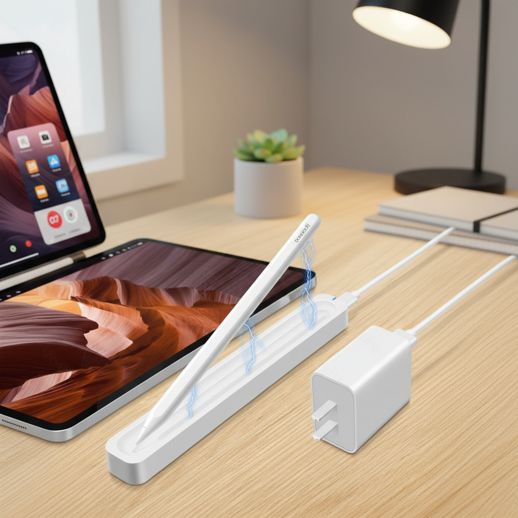 GOOJODOQ Đế sạc cho bút cảm ứng GD13 tương thích với Air 4 5 Pro 11 12.9 Mini 6