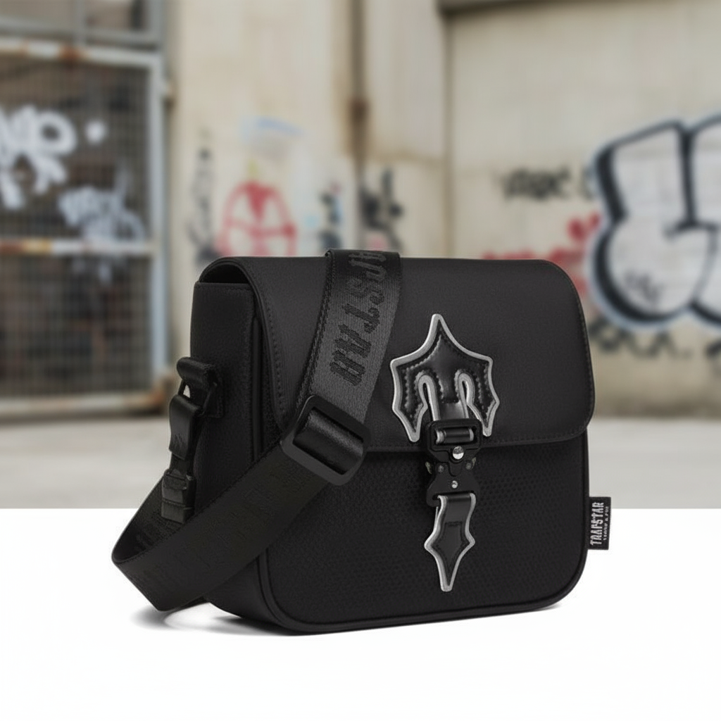 Túi đeo chéo Trapstar Urban Outdoor phong cách Hip Hop, chất liệu Oxford cao cấp chống nước, túi bưu