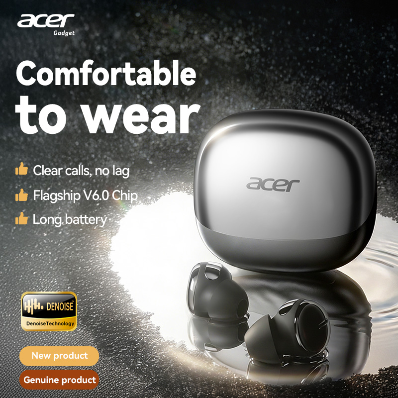 Tai nghe Acer OHR638 Tai nghe không dây Tai nghe Bluetooth Tai nghe có Mic Type-C Earpod Mini Sleep 