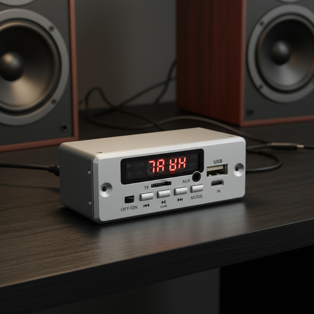 Bảng mạch khuếch đại 50W 12V MP3 25W Bluetooth 5.0 USB TF FM Radio Module Cho Loa Có Ghi Âm Giọng Nó