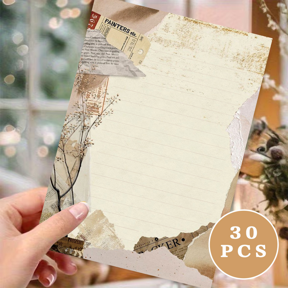 B5 Tạp Chí Vintage Giấy 30 Tờ B5 Có Thể Xé Notepad Chữ Văn Phòng Phẩm