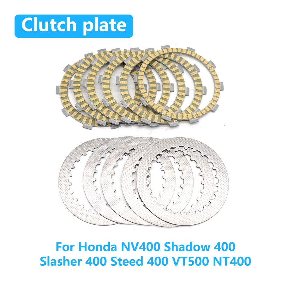 Bộ đĩa thép ma sát ly hợp Honda Nv400 Shadow Slasher Steed Vt500 Nt400