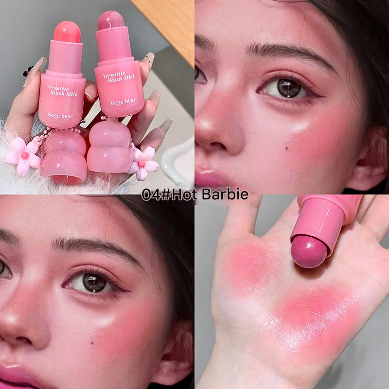 Kem dán má hồng GECOMO, Kem má nhòe tự nhiên Trang điểm Kem má hồng màu lâu trôi