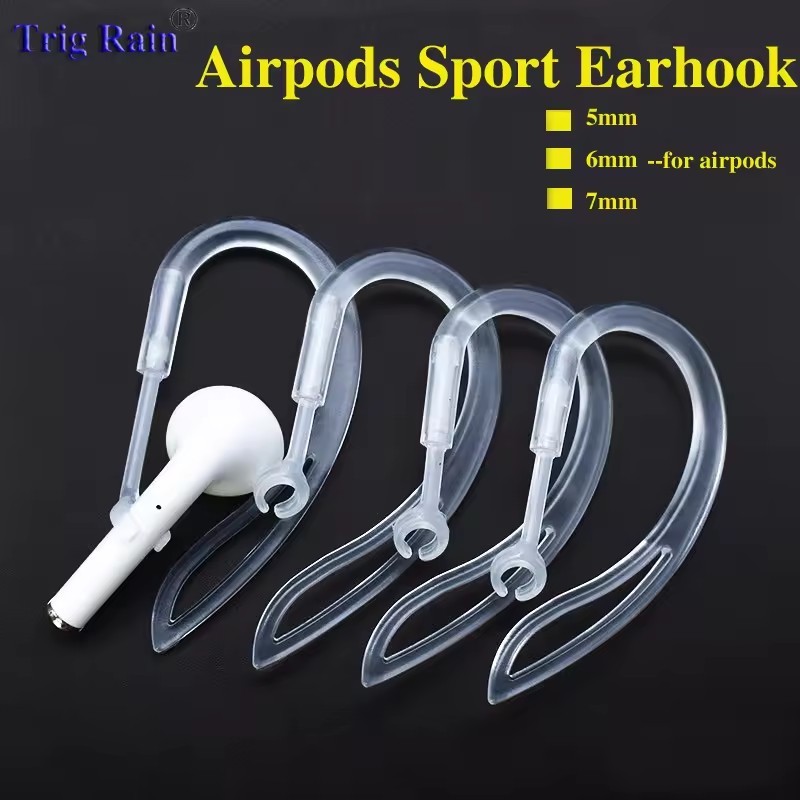 Giá đỡ móc tai thể thao chống trượt bằng silicon cho Apple AirPods 1 / 2 & EarPods