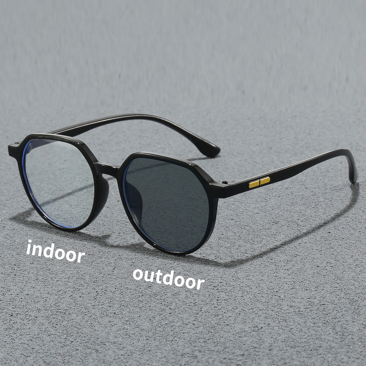 Kính râm trẻ em Photochromic Anti-Blue Light Kính mắt sử dụng kép ngoài trời tối giản cao cấp