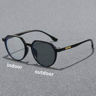 Kính râm trẻ em Photochromic Anti-Blue Light Kính mắt sử dụng kép ngoài trời tối giản cao cấp