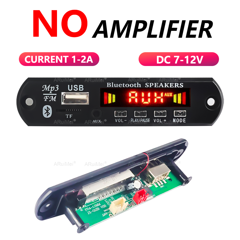 Bảng khuếch đại Bluetooth Subwoofer BT 5.0 Hi-Res 80W cho module radio FM ô tô