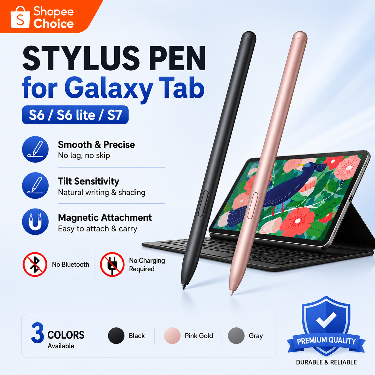 Bút cảm ứng từ tính cho máy tính bảng Samsung S6 S7 S8 S9 S10, bút viết chính xác, màn hình cảm ứng,