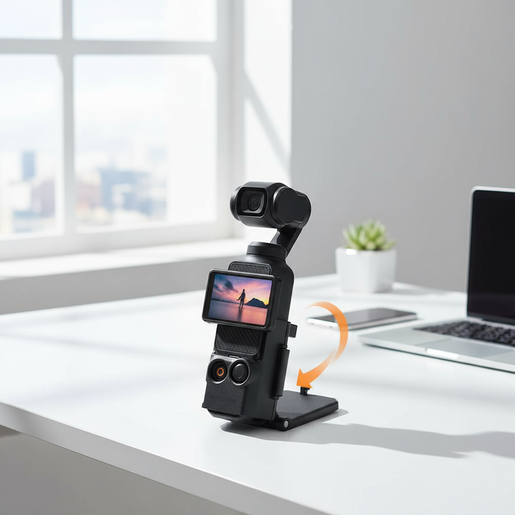 DJI Pocket 3 Đế Đứng Nam Châm Góc Điều Chỉnh - Phụ Kiện Đa Năng Để Bàn Cho Pocket 3 & Osmo Pocket 3