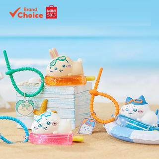  MINISO Dòng charm kem Chiikawa đáng yêu dùng làm móc khóa túi 7 cm × 5.5 cm. 