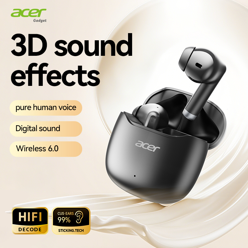 Tai nghe Acer OHR617 Tai nghe không dây Bluetooth Tai nghe có Mic Type-C Earpod 25 Trình điều khiển 