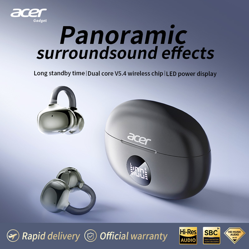 Tai nghe Acer OHR577 Tai nghe không dây Bluetooth Type-C Tai nghe nhét tai có Mic Earpod Hộp sạc 250