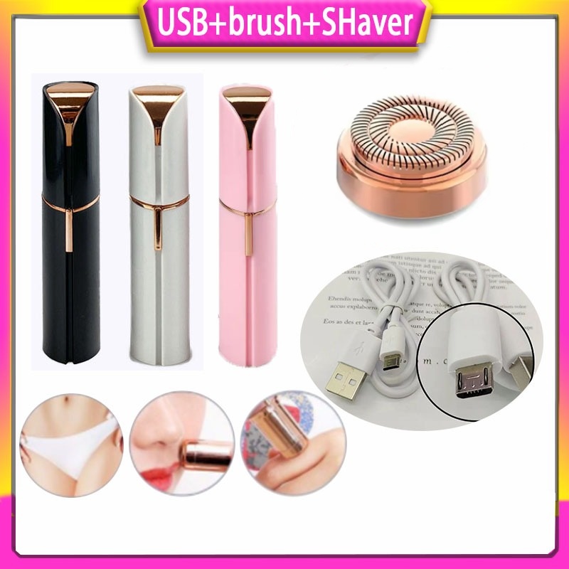Son môi Máy cạo râu điện Máy cạo lông mày Nữ Mini Facial Hair Removal