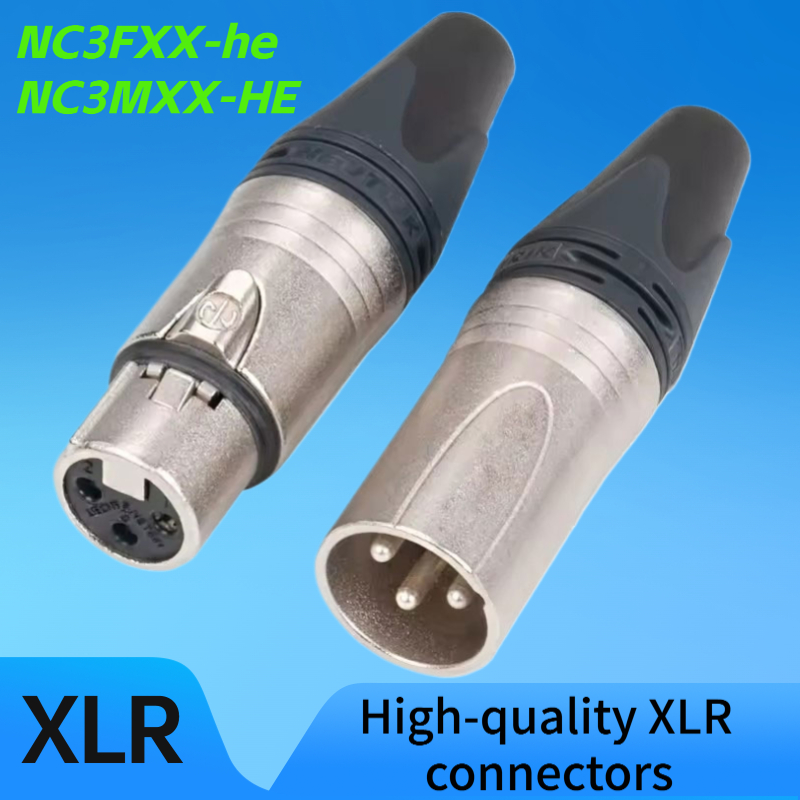 2 cái/lô cho phích cắm XLR 3 chân NEUTRIK Canon cao cấp mạ vàng NC3MXX đực và cái NC3FXX đầu nối mic