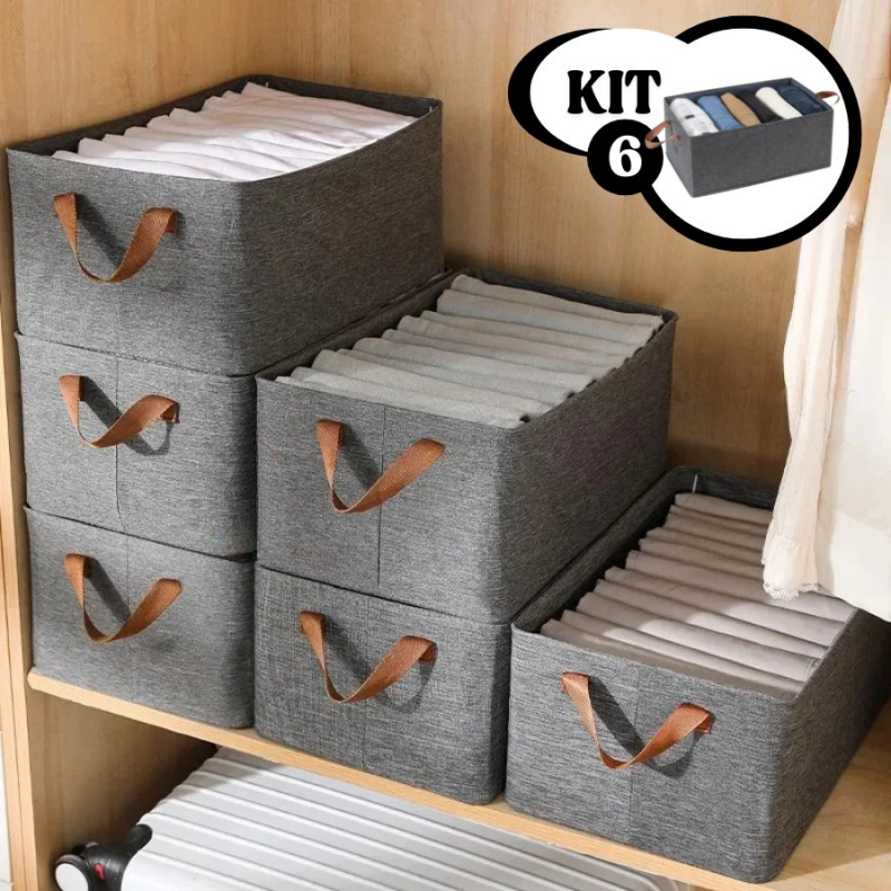 Hộp phân loại quần áo Best Choice, 6 chiếc, hộp đựng quần áo ngăn tủ