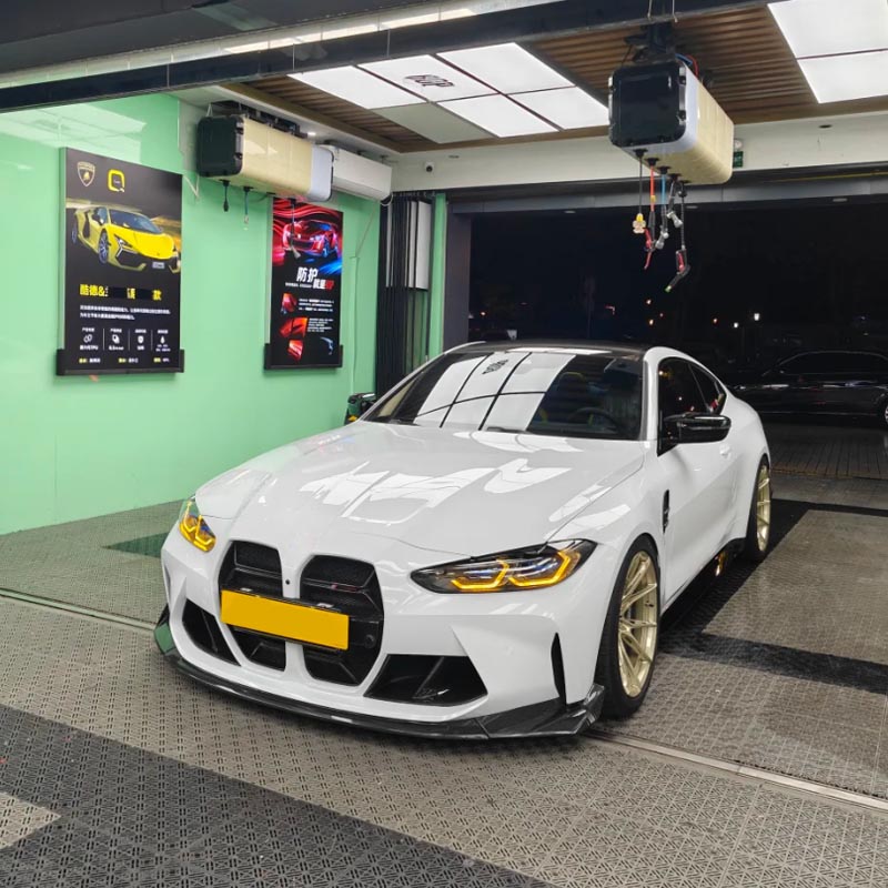 Bubble Free Gloss White Vinyl Wrap Roll Car & Motorbike Decal Sticker với Air Release