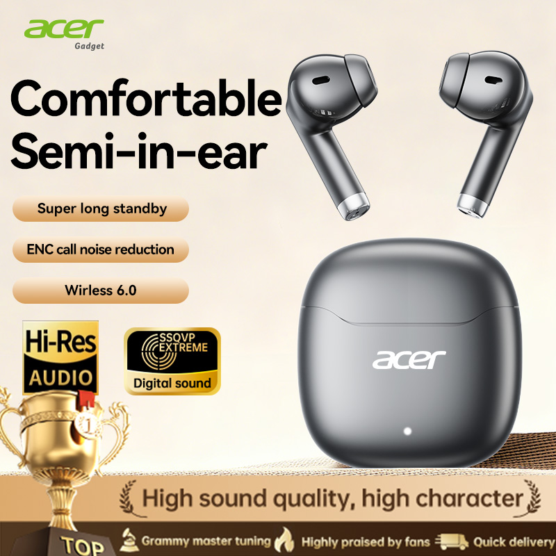 Tai nghe Acer OHR617 Tai nghe không dây Type-C Tai nghe Bluetooth có Mic Earpod 2718 Silicon Rõ ràng
