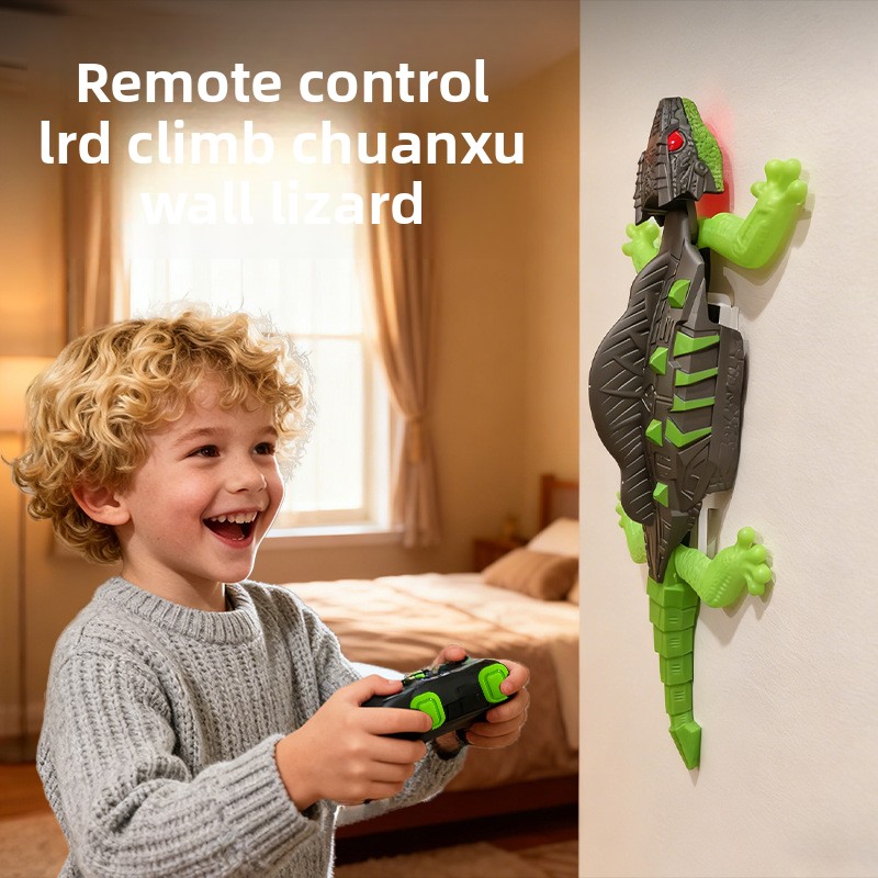 Gecko Wall Climber RC Lizard Toy for Kids, Đồ chơi điều khiển từ xa thông minh, Xe leo tường điện bá