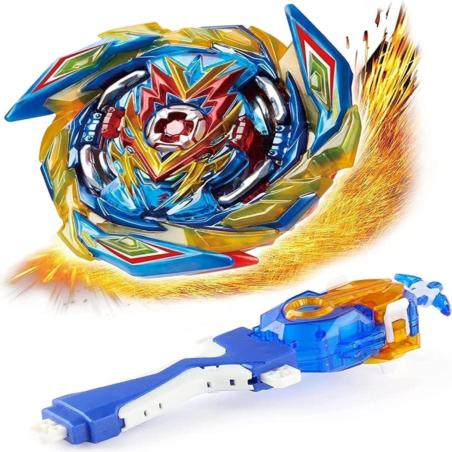 Con Quay Đồ Chơi B-163 Gyro Rubber Brave Valkyrie Kèm Bộ Phóng LR, Quà Sinh Nhật Cho Bé Trai