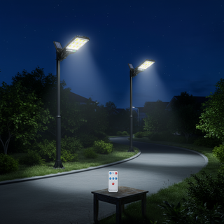   9000W Đèn LED Năng Lượng Mặt Trời Cho Vườn Và Đường Phố - Kích Hoạt Chuyển Động Điều Khiển Từ Xa Chống Nước 3 Chế Độ Chiếu Sáng 