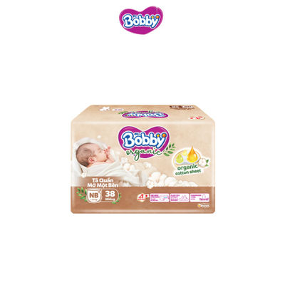 [MBK Gift] - Tã quần cao cấp Bobby Organic Sơ sinh Mở một bên NB38