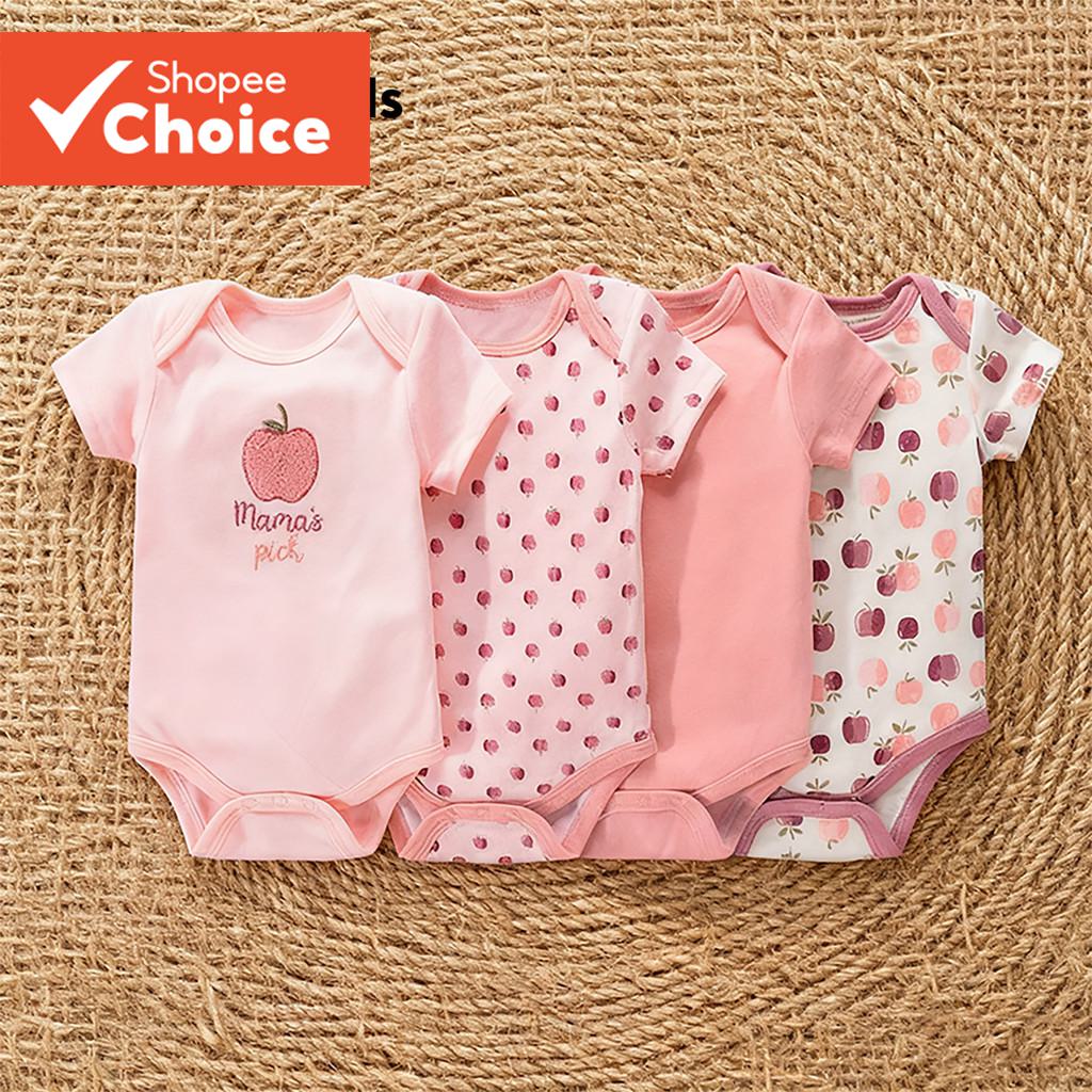 Lovito Kids Baby Cute Bodysuit Xuân/Hè LNL123098