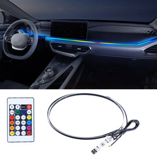 Đèn xung quanh ô tô đa năng LED Nội thất RGB Giao hưởng Khí quyển Đèn USB APP & Điều khiển từ xa Dải Acrylic Ánh sáng 5V