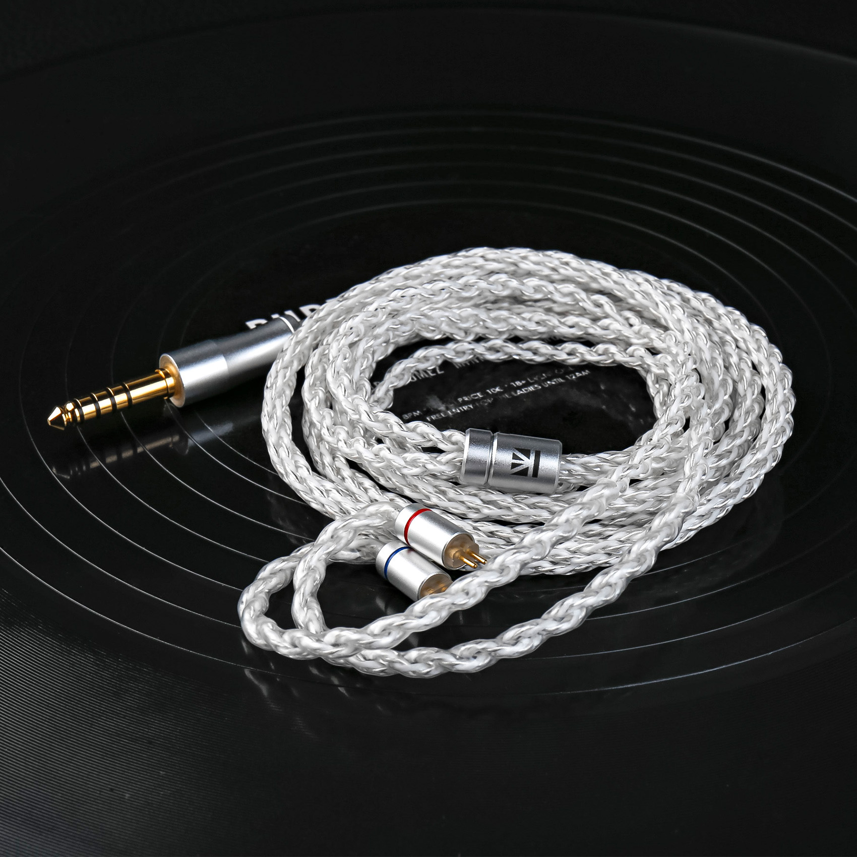 KBEAR Baize Cáp IEM với đầu cắm mạ bạc 3.5mm 4.4mm cho KZ ZS10 cho Pro X 2 ZSN Castor ZAR tai nghe