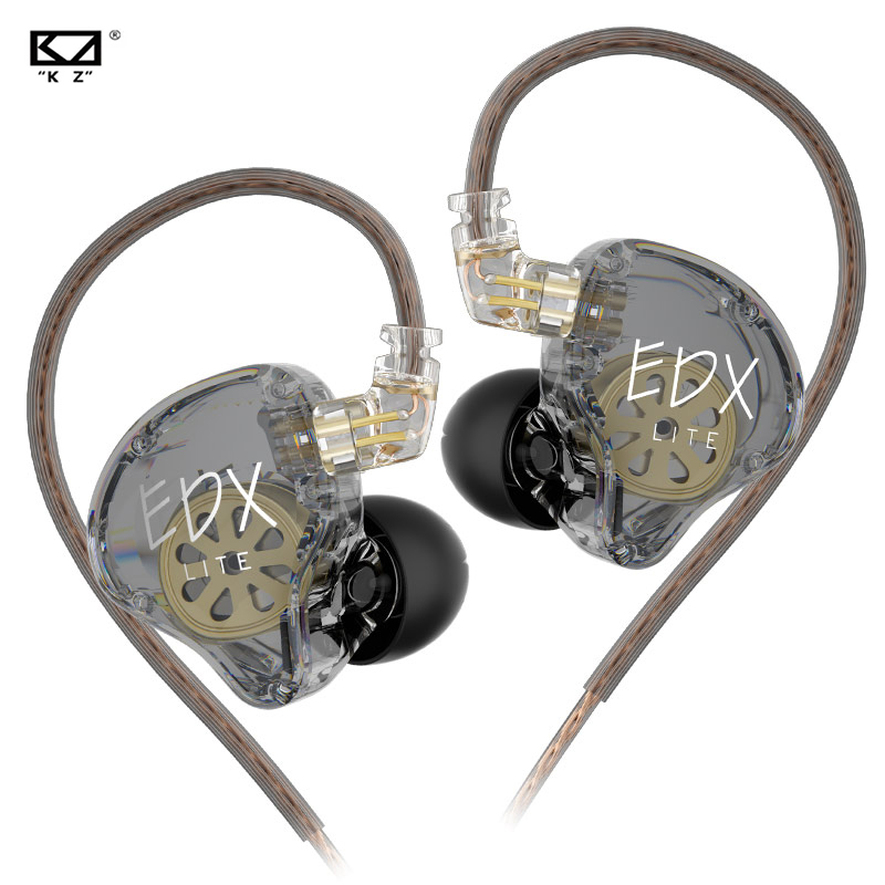Tai nghe có dây KZ EDX Lite, tai nghe kiểm âm sân khấu, tai nghe nhạc HIFI stereo, thể thao, gaming