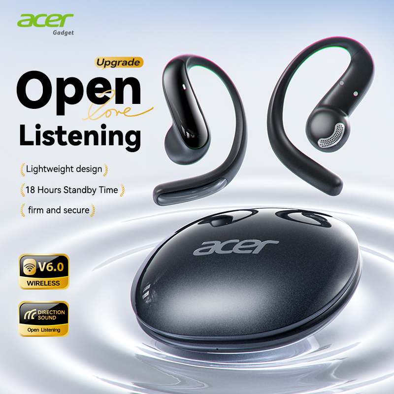Tai nghe Acer OHR718 Tai nghe không dây có Mic Tai nghe Bluetooth Type-C Earpod 16 Trở kháng thấp Rộ
