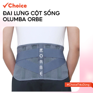 [Choice] Đai Lưng Cột Sống Orbe Olumba Lite (H5) FM1-2418-55 Hỗ Trợ Thoát Vị, Thoái hóa, Đau Lưng