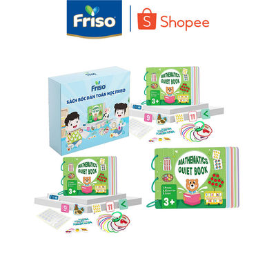 [MKB Gift] Sách bóc dán toán học Friso