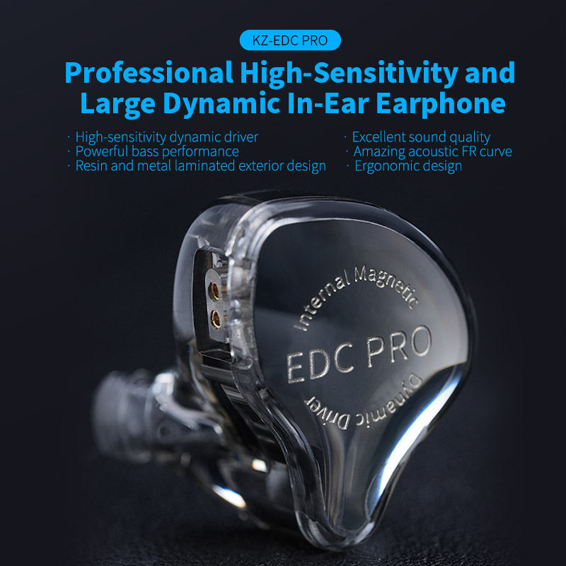 KZ EDC PRO DIY: driver coil động 10mm, chất âm HiFi, tai nghe có dây