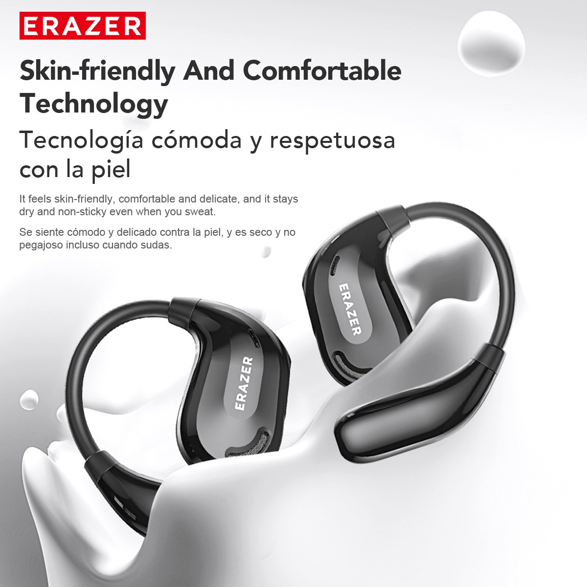 Tai nghe không dây Erazer XT66 PRO, tai nghe AI thông minh, tai nghe Bluetooth khử ồn, âm bass HiFi, chống nước | BigBuy360 - bigbuy360.vn