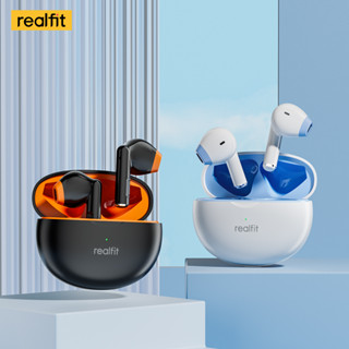 Tai nghe Bluetooth Realfit F2TWS Thiết kế hoạt hình dễ thương Tùy chọn đầy màu sắc Tai nghe BT5.3 Tai nghe Micro tích hợp không dây Mini