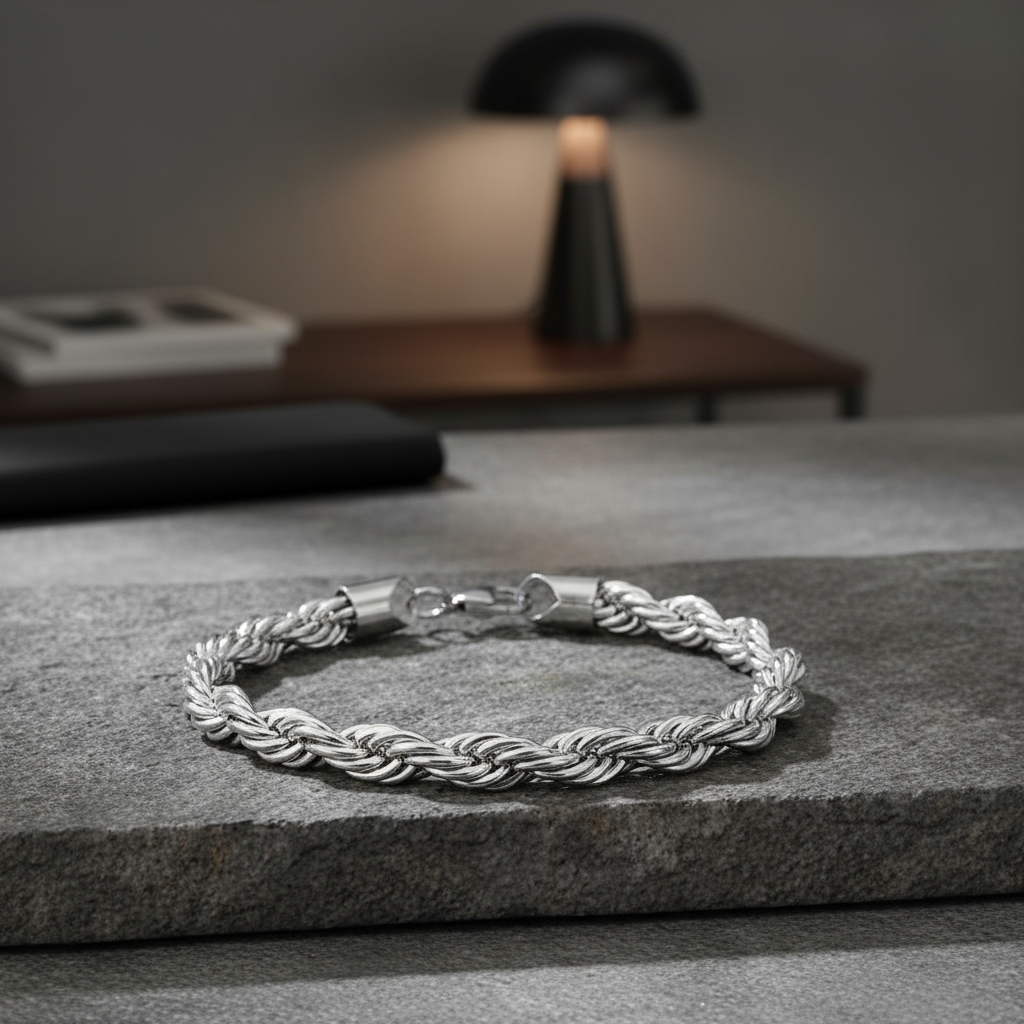 Trang sức cổ tay kim loại 4mm Helios Gene