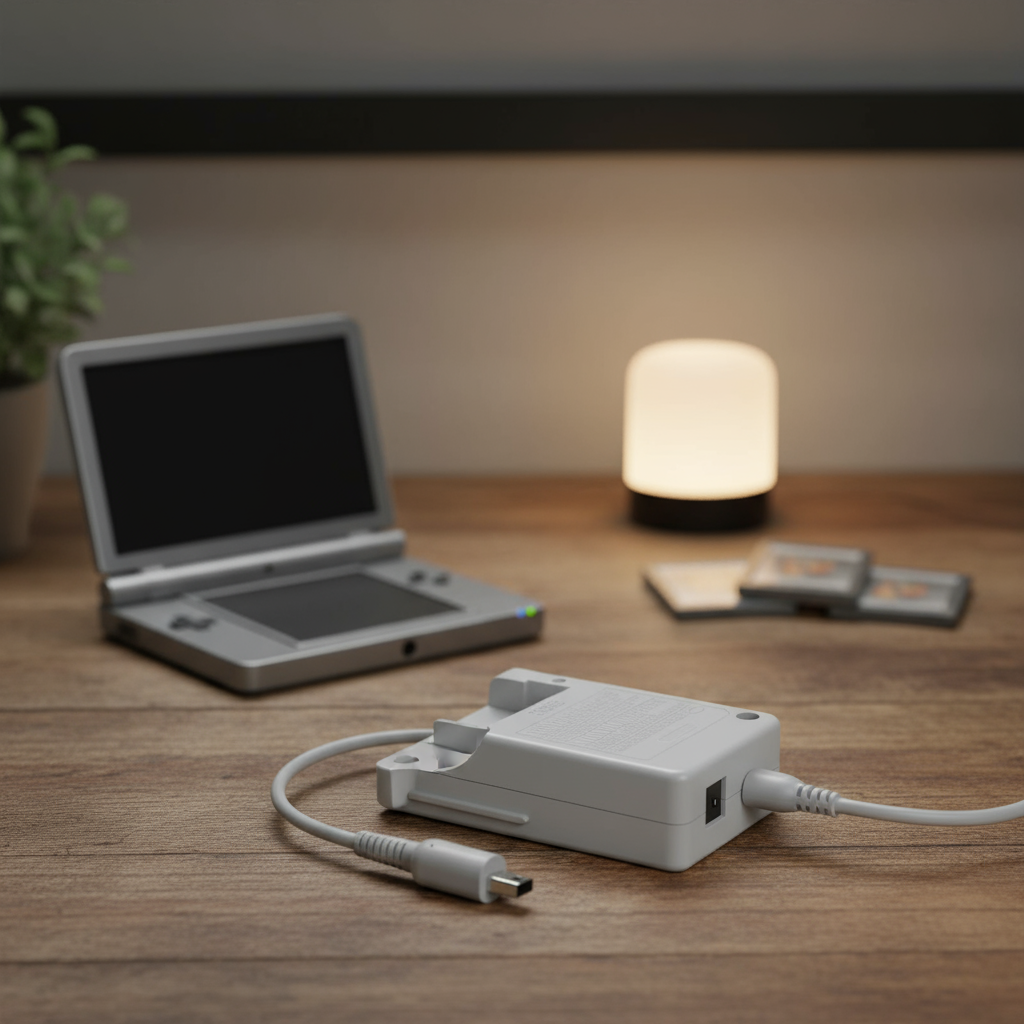 Bộ sạc 3DS tương thích cho Nintendo 3DS/DSi/DSi XL/2DS/2DS XL/New 3DS XL 100-240V Cắm