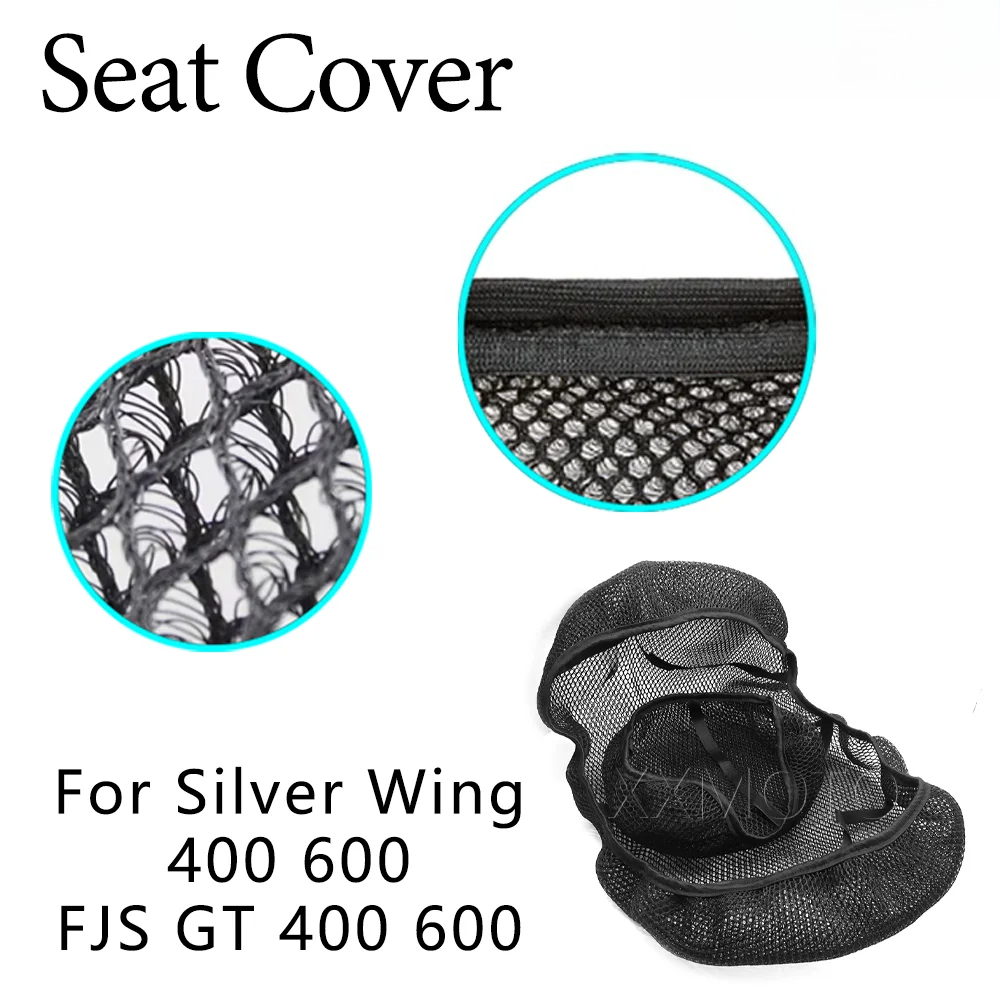 Bọc yên xe máy cho Honda Silver Wing FJS400 FJS600 GT400 GT600, chất liệu lưới thoáng khí, chống trư