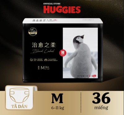 [Gift] Tã dán Huggies Black Label size M36