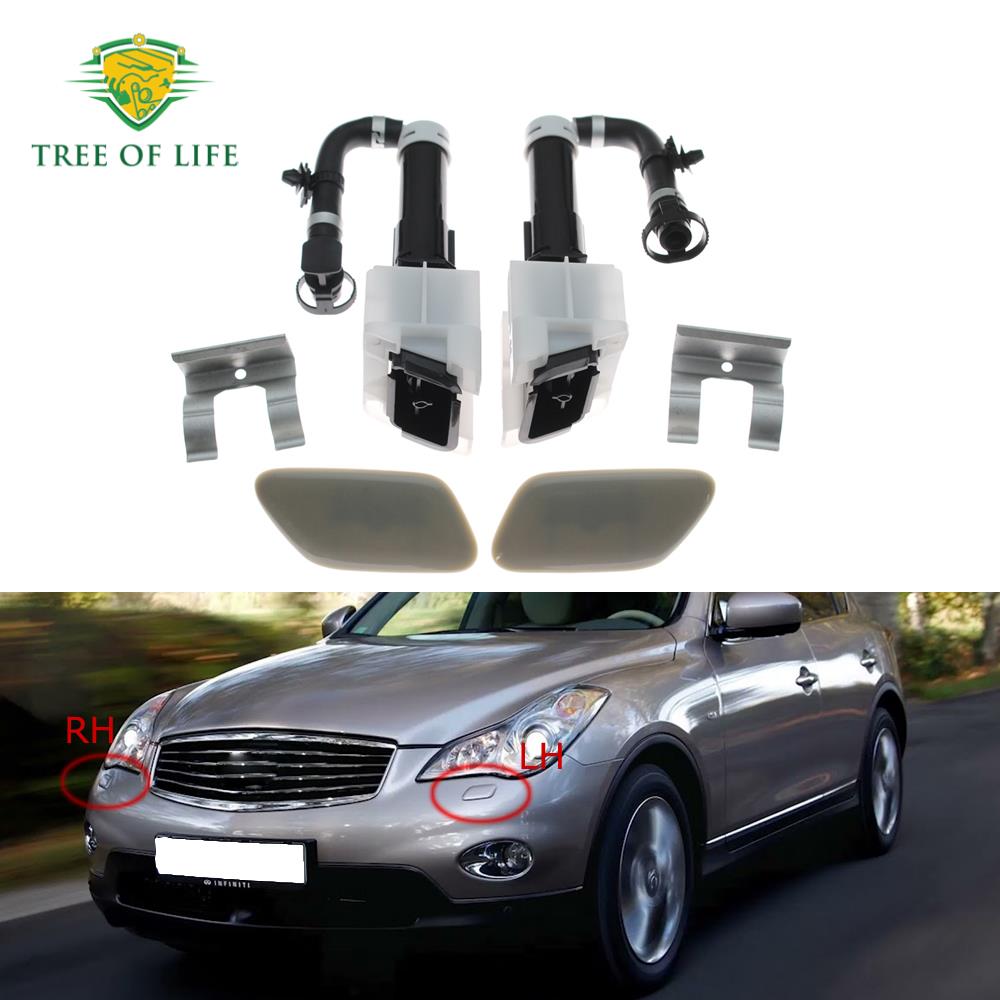 Vỏ vòi phun máy giặt có đèn pha cho Infiniti J50 Ex30d Ex35 Ex37 Ex25 Qx50 2010-2017 286411Bf0a