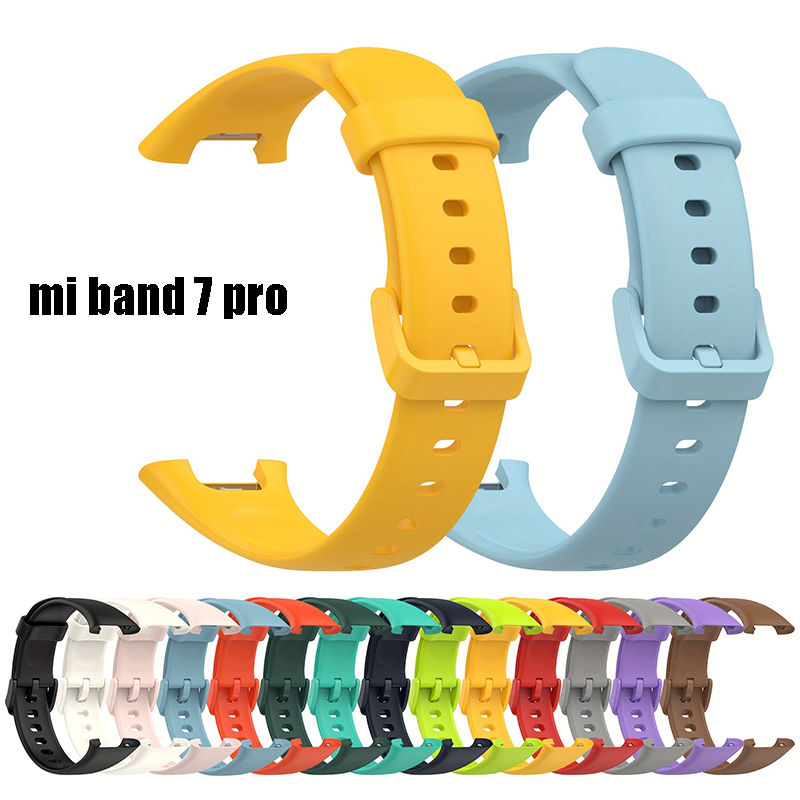 Dây đeo thay thế silicone cho Xiaomi Mi Band 7 Pro, vòng tay đồng hồ thông minh cho Mi Band 7 Pro, 2