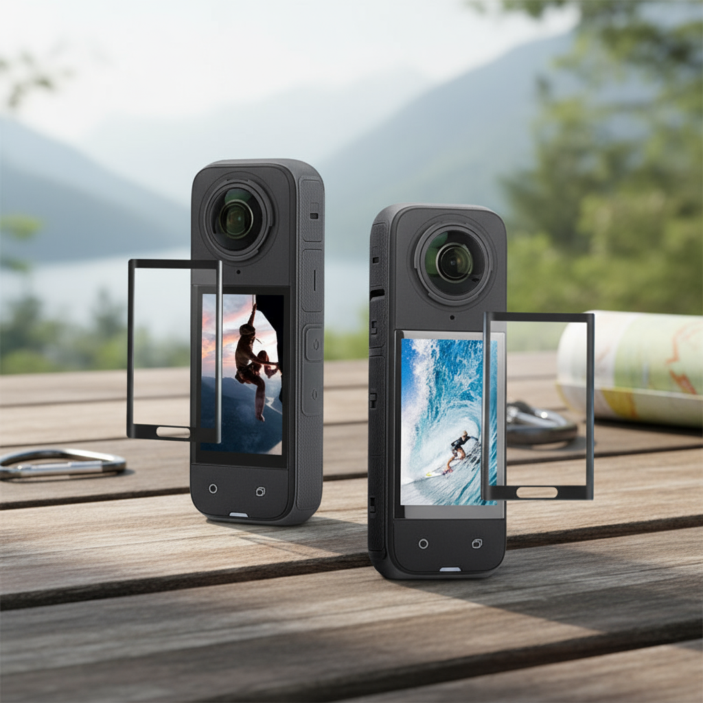 Phụ kiện máy ảnh phim composite Ultra HD - Miếng dán bảo vệ màn hình cong cho Insta360 X5/X4