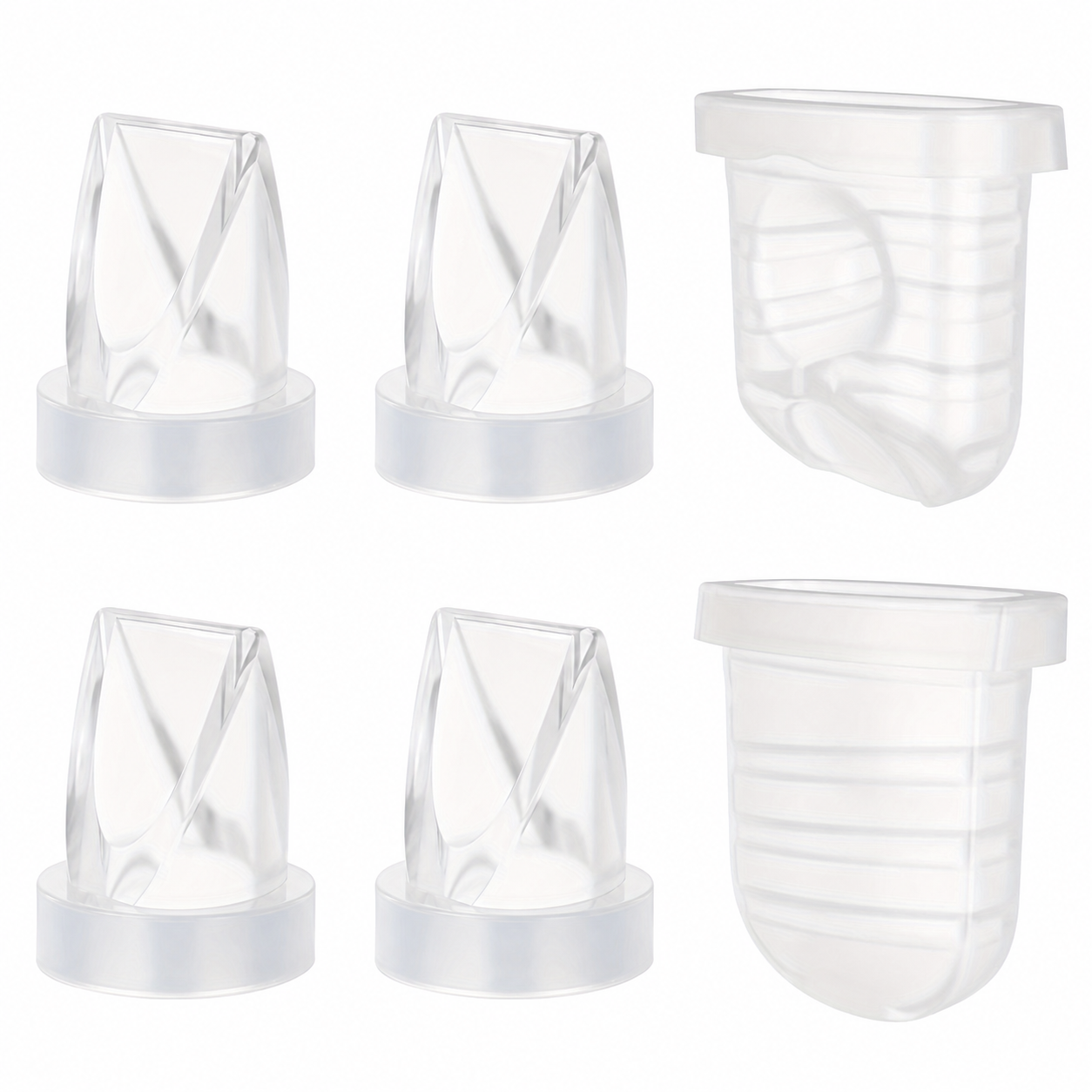 Van mỏ vịt 6 chiếc & màng chắn silicone tương thích với máy hút sữa eufy S1 Pro/S1/E10, NCVI/Zooawa/