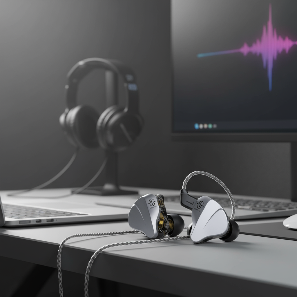 CCZ BC04 Pro Monitors In-Ear Có Dây, 1DD & 1BA Tai Nghe Hi-Res, Cách Âm, Thiết Kế IEM Công Thái Học 