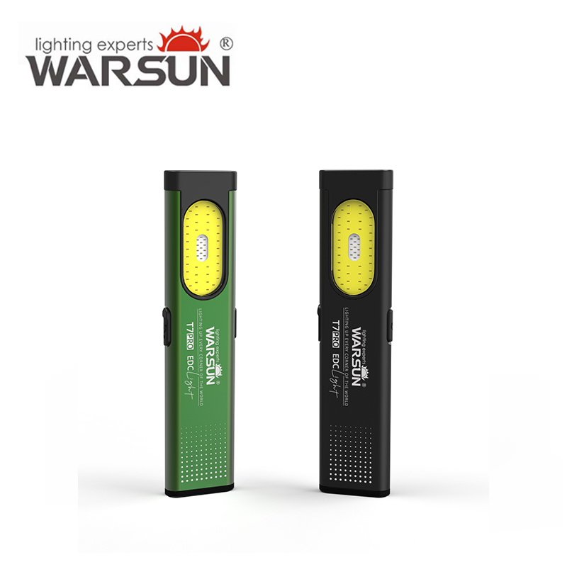 Đèn pin LED siêu sáng WARSUN T7 PRO có đế nam châm, sạc USB, nhỏ gọn