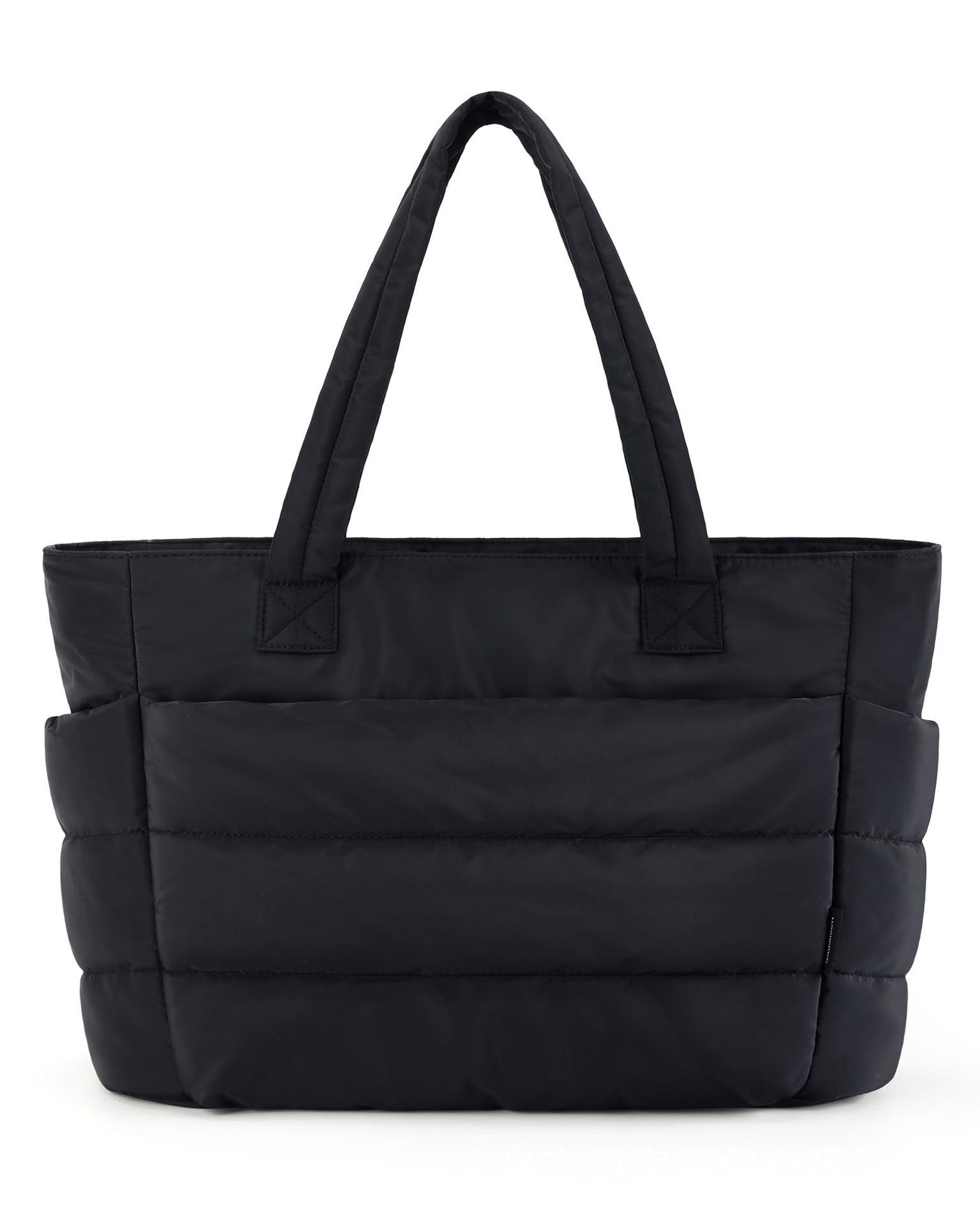 Túi tote Down Puffer nhẹ, chần bông, túi xách đeo vai thời trang, sức chứa lớn, phong cách lấy cảm h