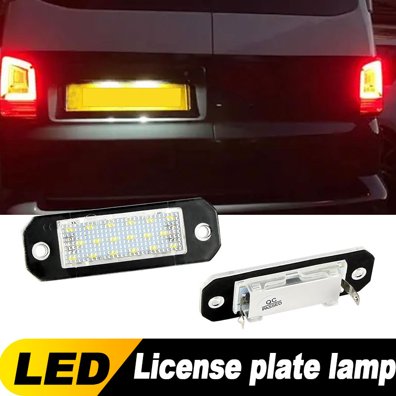 Đèn LED biển số màu trắng sáng cho Vw Passat B5 3bg 2000-2005 B6 3c 2005-2007 Caddy 2004-2017 2 chiế