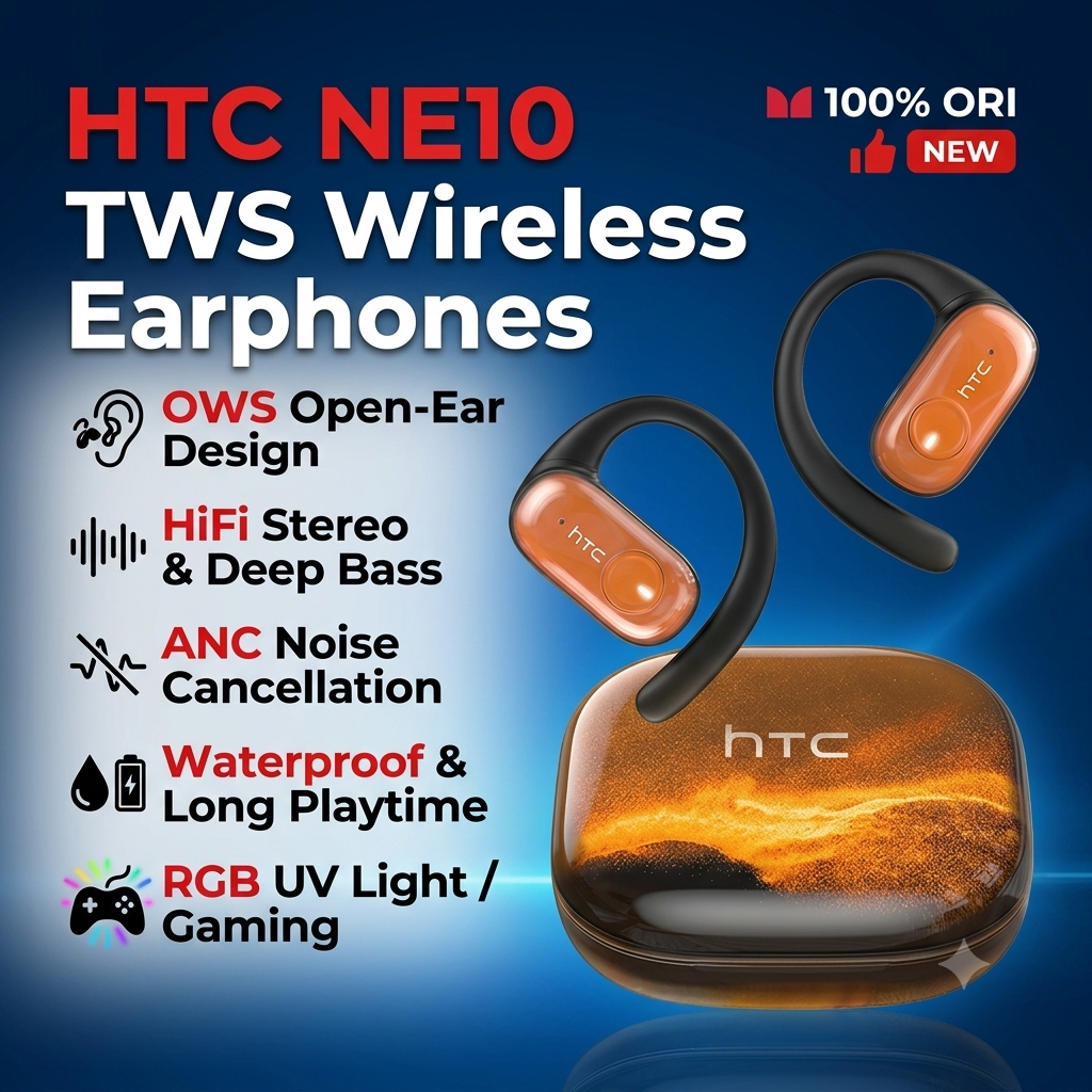 Tai nghe HTC NE10 Tai nghe dẫn truyền không khí mở tai OWS Tai nghe âm thanh nổi HiFi ANC Khử tiếng 