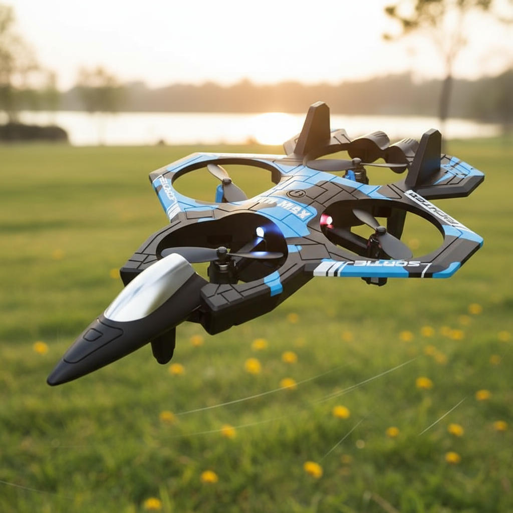 Máy bay điều khiển từ xa K500 Max Hobby Glider Flying Helicopter Jet Aircraft 2.4G Stunt Remote Cont